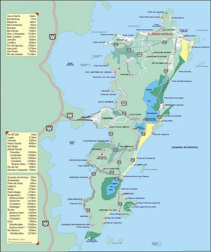 Mapa y distancias